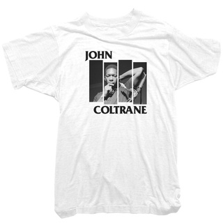 เสื้อยืดโอเวอร์ไซส์เสื้อยืด พิมพ์ลายธง John Coltrane สําหรับผู้ชายS-3XL