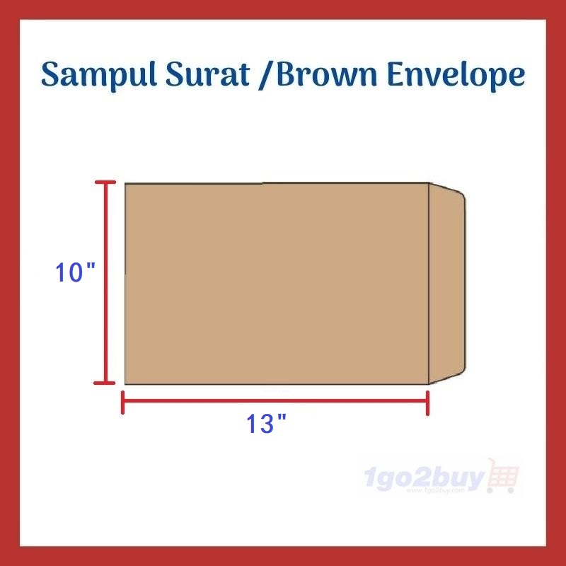 Sampulสุราษฎร์ 10" X 13" Super Manila Brown Envelope 110g Peel & Seal 10 ชิ้น ( SM1013 )