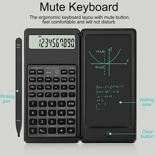 10-Digit Portable LCD Display Engineering Scientific Calculator with Writing Tablet   Pen Financial Accounting Calculate