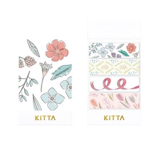 KITTA Collaboration Bouquet (KITX002) / Washi tape แบบแผ่นพร้อมใช้งาน รุ่น Collab ลายช่อดอกไม้ แบรนด์ KITTA