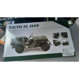 โมลเดลรถทหาร งานเป็นเหล๊ก สัดส่วนสมจริง 1/18 Tactical jeep