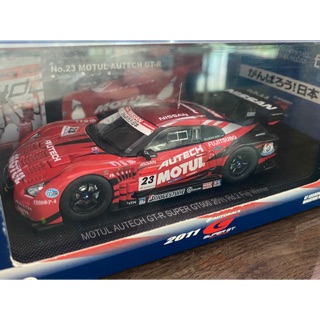 โมเดลรถแข่ง EBBRO แท้ MOTUL AUTECH GT-R SUPER GT500 2011 Rd.2 Fuji Winner