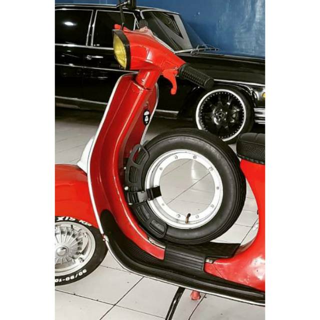 ขายึดเสายางอะไหล่ Vespa hower รุ่น Mrp ตั้งตรง ตัดเลเซอร์