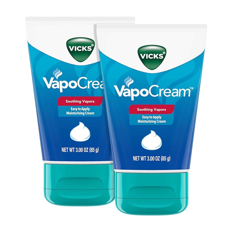 พร้อมส่ง ครีมบรรเทาอาการคัดแน่นจมูกและไอ Vicks Childrens VapoCream