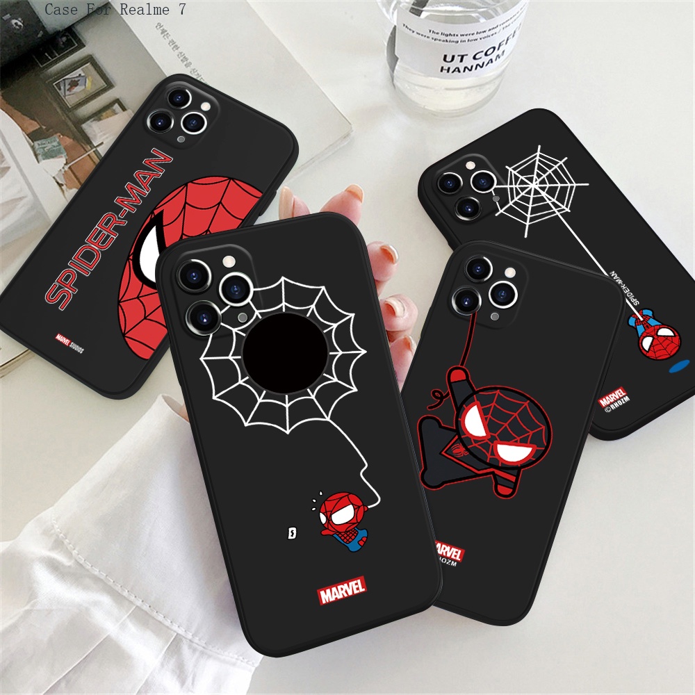 Realme 11 10 9 9i Pro Plus 4G 5G เคสเรียวมี สำหรับ Case เคสนิ่ม Shockproof Silicone Spiderman เคสโทรศัพท์ Shell