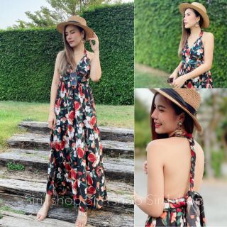 Floral Long Dress ไขว่หลัง