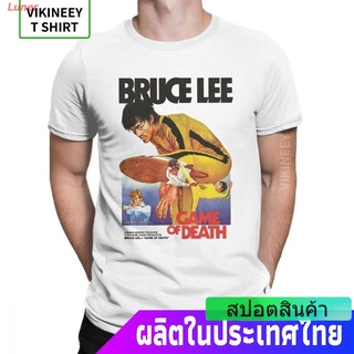 ROUND คอลูกเรือเสื้อยืดทุกวันdailyLuner เสื้อยืดยอดนิยม เสื้อยืดลายกราฟฟิก Game Of Death Bruce Lee Short sleeve T-shirts