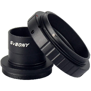 SVBONY T2 T แหวนอะแดปเตอร์และอะแดปเตอร์ T 1.25 นิ้วโลหะสำหรับ Canon EOS มาตรฐาน EF เลนส์และกล้องโทรทรรศน์กล้อง Astrophotography อุปกรณ์เสริม