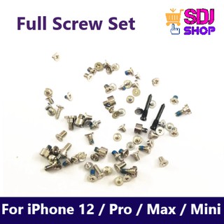 ชุดน๊อต สำหรับ iPhone 12 / 12 Pro / 12 Pro Max / 12 Mini ชุดน๊อตด้านในทั้งหมด