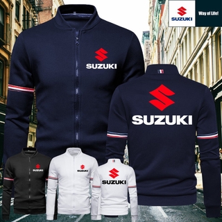 SUZUKI เสื้อคลุมกันหนาวชายติดซิป