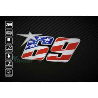 สติ๊กเกอร์ Sticker Nicky Hayden 69/053