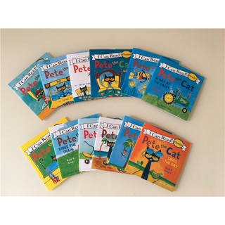 I Can Read Pete the Cat 12เล่มเล็ก phonics หนังสือภาษาอังกฤษหัดอ่าน