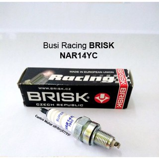 Brisk NAR14YC ปลั๊กหัวเทียน ทองแดง สําหรับ C70 EX5 DREAM WAVE100 CLASS SMASH SHOGUN STEP KRISS GT128 XCITE