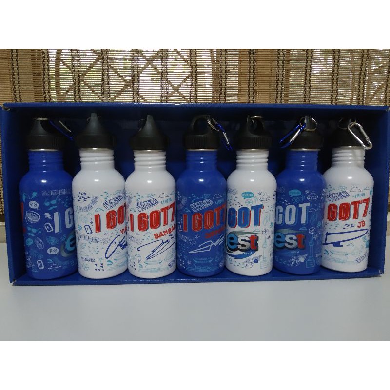 SET ☆ กระบอกน้ำ GOT7 พร้อมลายเซ็นบนขวด จาก est cola (พร้อมส่ง!!!)