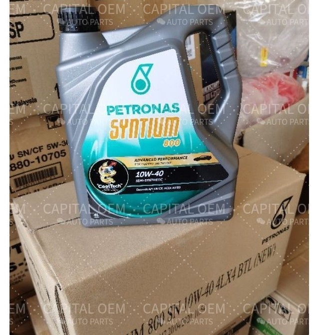 PETRONAS 10W40 SYNTIUM 800 SN/CF ENGINE OIL 4LITRE MILEAGE 7K RUNNING