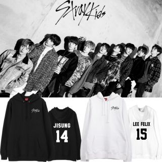 เสื้อฮู้ด Stray Kids (ชื่อเมมเบอร์)