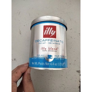 Illy Decaffeinated Ground And Roasted Coffee กาแฟ คั่วบด สกัด แคฟแฟอีน ออก อิลลี่ 125 กรัม