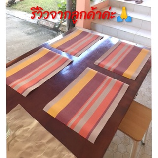 CH0270 แผ่นรองจาน PVC 1ชุดมี4ชิ้น กันลื่น กันน้ำ กันร้อน