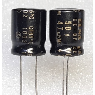 Elna CE-BP 47uf 50v Bipolar Capacitor ตัวเก็บประจุ ชนิด ไม่มีขั้ว BP Nonpolar