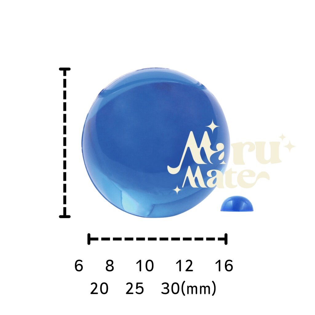 เพชรตกแต่ง พลอย กลม 10 มม. (20 เม็ด) ฐานเรียบ อะคริลิค เพชร เพชรพลาสติก กระจก เม็ดพลอย พลอยเทียมเรซิ่น คริสตัล - รูปที่ 2