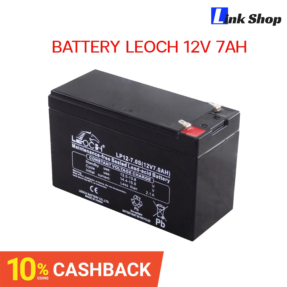 แบตเตอรี่แห้ง LEOCH 12V 7AH