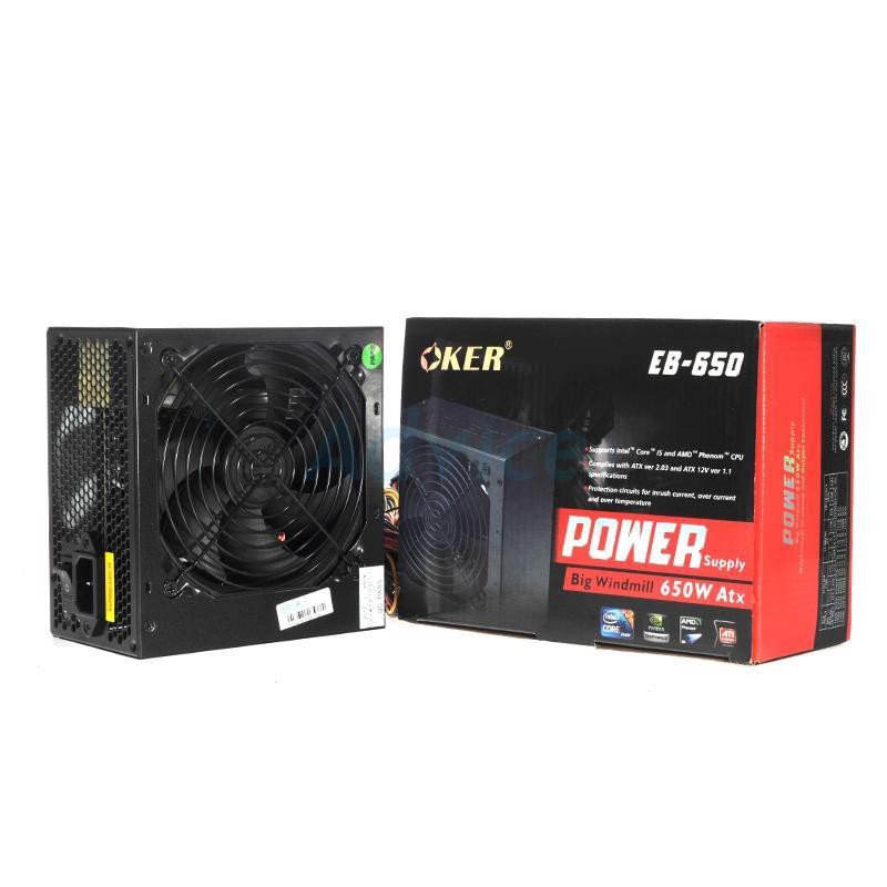 ✔OKER Power Supply 650W EB-650 (สีดำ)