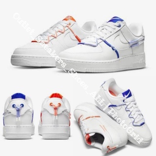 รองเท้า Air Force 1 White and Safety Orange ใส่ได้ทั้ง ชาย หญิง ส่งฟรี