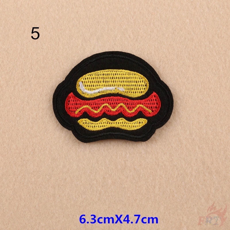 แผ่นแพทช์รูปอาหารสําหรับตกแต่งเสื้อผ้า 1 ชิ้น - รูปที่ 5