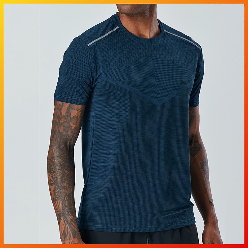 Lululemon ใหม่ เสื้อกีฬา โยคะ แขนสั้น สไตล์ยุโรปและอเมริกา สําหรับผู้ชาย เหมาะกับการวิ่ง ฟิตเนส a19