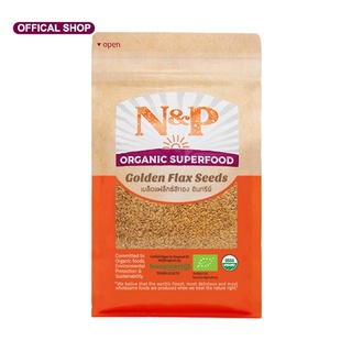 N&amp;P Organic เมล็ดแฟลกซ์สีทอง ปริมาณ 300 กรัม  N&amp;P Organic Golden  Flax  Seeds 300 g