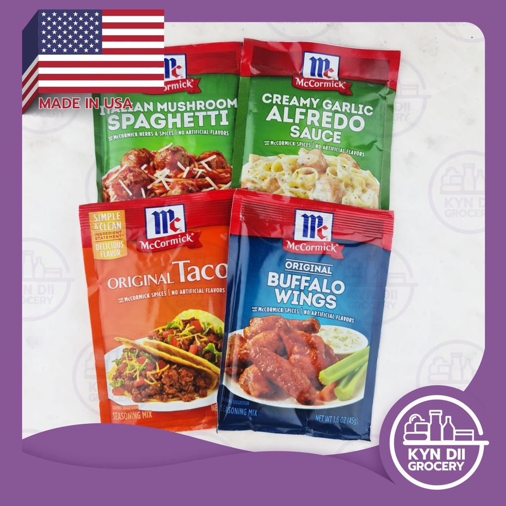 McCormick ซอสผงทำอาหาร Western Sauce. ทาโก้ พาสต้า สปาเก็ตตี้ Taco, Alfredo, Spaghetti, Buffalo wing