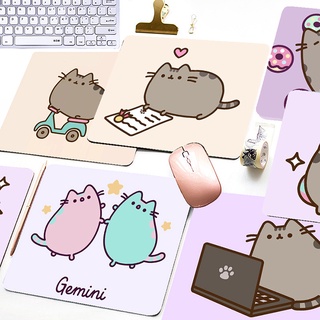 แผ่นรองเมาส์ พิมพ์ลายการ์ตูนแมว Pusheen สําหรับเล่นเกมคอมพิวเตอร์