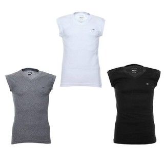 Guy Laroche (เสื้อแขนกุดคอวี  Bady fit) มีให้เลือก 3 สี ผ้า Cotton USA 100% รุ่น(JVS2423R8)