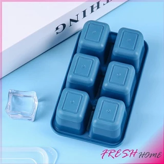 แม่พิมพ์น้ำแข็งก้อน ฝาปิด พร้อมฝา 6 ช่อง Ice tray mould