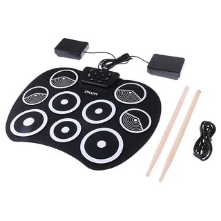 กลองชุด กลองไฟฟ้า กลองชุด Electric Drum Pad Kit Digital Drum กลองพกพา กลองอิเล็กทรอนิกส์