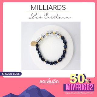 SALE ลดราคาสุดคุ้ม กำไลข้อมือหรู MILLIARDS งานแฮนด์เมดคุณภาพดี  CAMILLIA  Bracelet Classic in Black กำไลคริสตัลสวยหรู.