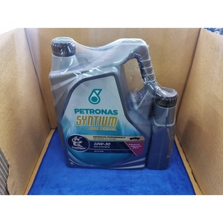 น้ำมันเครื่องกึ่งสังเคราะห์ 10W-30 ดีเซล คอมมอนเรล Petronas Syntium 800 Diesel 6+1 ลิตรและ 6+2 ลิตร