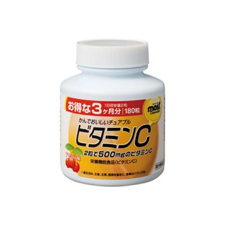 เคี้ยวได้ orihiro MOST chewable vitamin C ทานได้ 3เดือน 120 เม็ด exp.6/2024