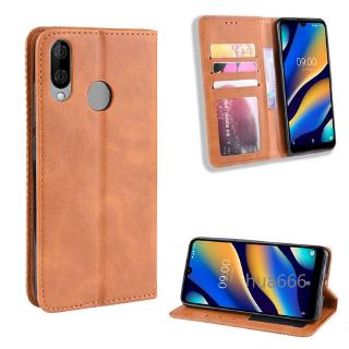 Solid color shell samsung A70 Wallet Flip Style Vintage Leather Phone Back Cover samsung A70 A 70 with Photo frame