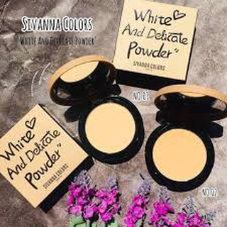 Sivanna colors White and delicate powder HF587 แป้งอัดแข็ง ปกปิดเรียบเนียน กันเหงื่อ คุมมัน กันแดด SPF15