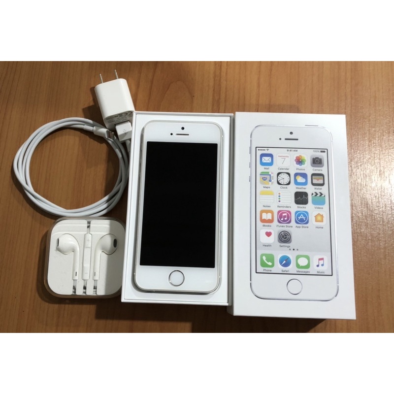 IPHONE 5S 16GB เครื่องมือสองพร้อมใช้งาน (มีกล่อง+หูฟังแท้+ชุดชาร์จ+ฟิล์มกระจก+เคส)