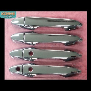 Lekone ครอบมือเปิดประตู Honda City 2014-19 รุ่นTop ชุบโครเมี่ยม (8ชิ้น)