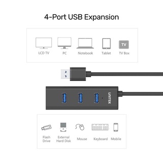 Unitek Y-3089 USB3.1 Hub USB 4Port