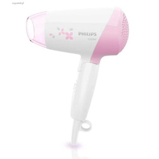 PHILIPS EssentialCare Hair Dryer ThermoProtect system, Cool air setting (Compact, 1,200W) #HP8120 White-Pink color