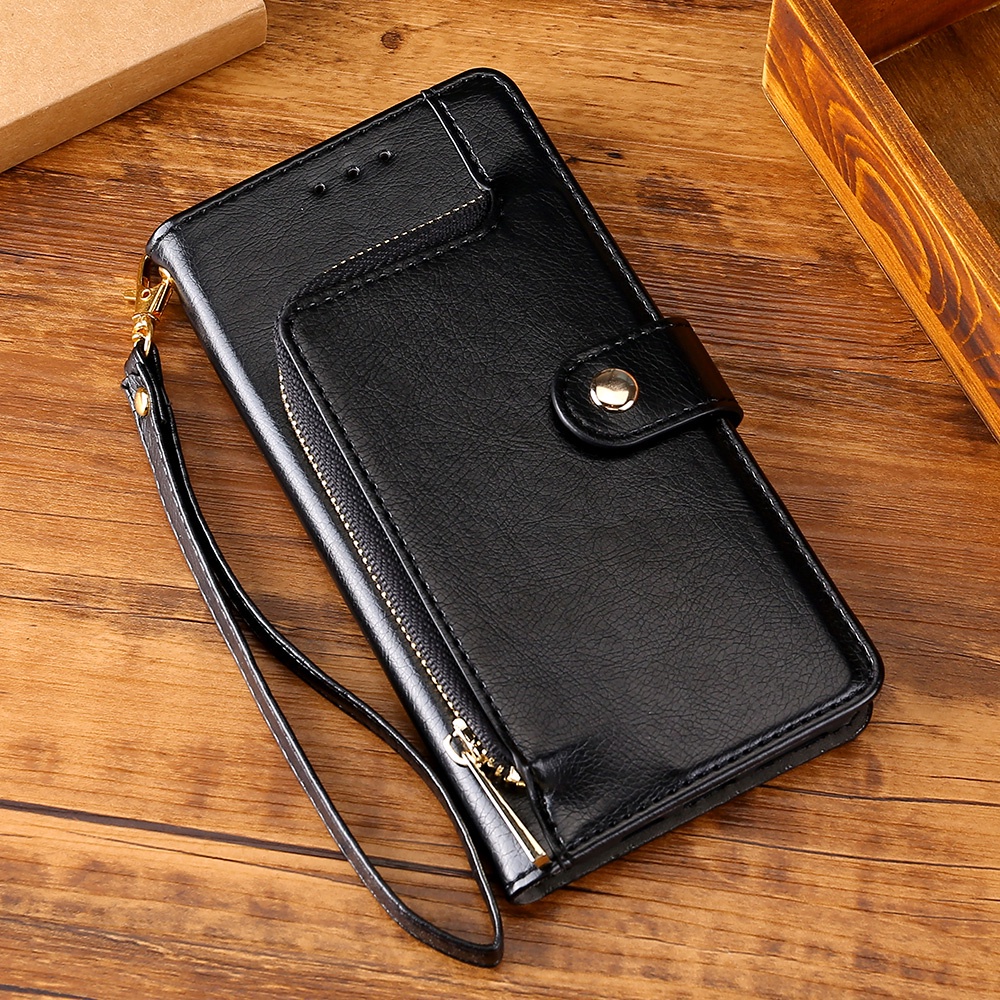 สําหรับ OPPO Reno 14F 14 Pro 5G เคสโทรศัพท์หนังพร้อมสายคล้องมือ Flip Cover Stand Holder ช่องใส่การ์ด
