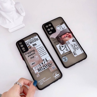 {ส่งจากไทย}เคสขอบสีสกรีนลายการ์ตูน OPPO A15 A15s A16 A37 A1k A31 A3S A5S A53 A54 A59 A83 F11pro F9