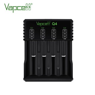 แท่นชาร์จ Vapcell Q4 ชาร์จไว 2A สำหรับ ถ่านชาร์จ 3.7V ของแท้