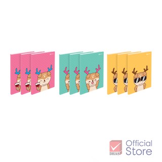 [Clearance Sale] Elephant แฟ้ม แฟ้มโชว์เอกสาร 20 ซอง ฟันนี่เดียร์ A4 แพ็ค 3 แฟ้ม