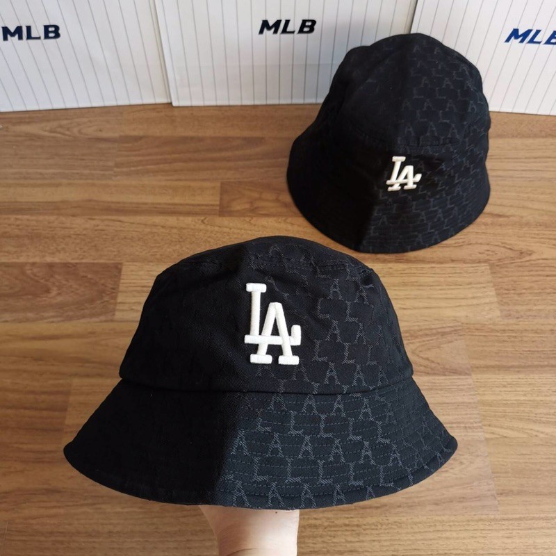 MLB monogram jacquard bucket hat LA dodger