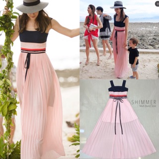 maxi dress สีพาสเทล